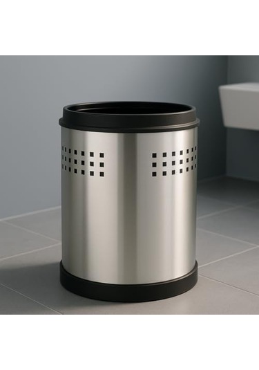 A44048 Çöp Kovası, 3 L, Parlak Paslanmaz Çelik Kaplama