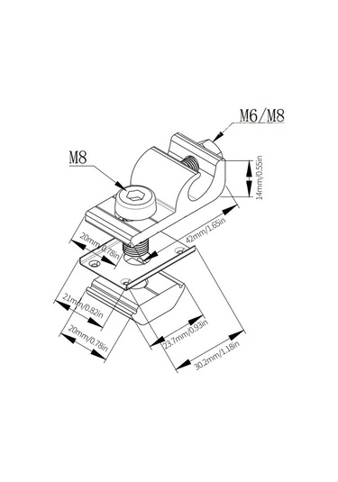Yaozixa 10 Adet Güneş Paneli Toprak Klemi, Alüminyum M6 Terminal, Fırtına Koruma, Pvc Kabloları Bağlama Aksesuarı, Fotonik Raylı Uyumlu