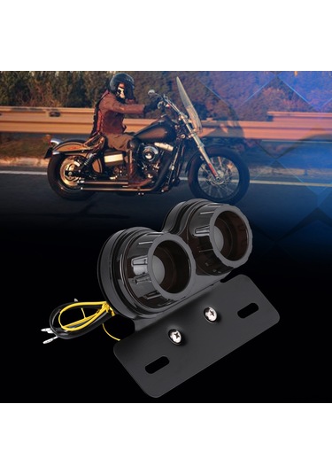 Yaozixa 12v 39 Led Atv, Dirt Bike Ve Motosikletler İçin Su Geçirmez, Şok Dayanıklı Tekerlek Arka Fren Ve Sinyal Lambası Smoke Lens