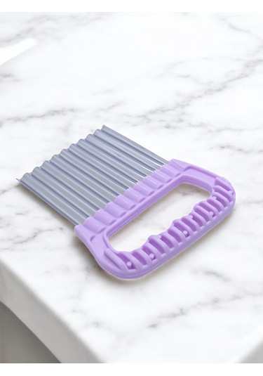 1 Adet Şekilli Patetes Dilimleyici Tırtıklı Dilimleme Aparatı Çok Renkli