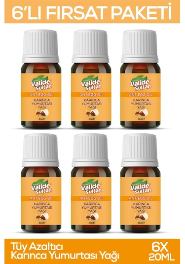 Valide Sultan Tüy Azaltıcı Karınca Yumurtası Yağı 6 x 20 ML