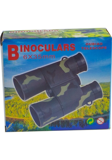 Oyuncak Dürbün Kutulu Kamuflajlı Askı İpli