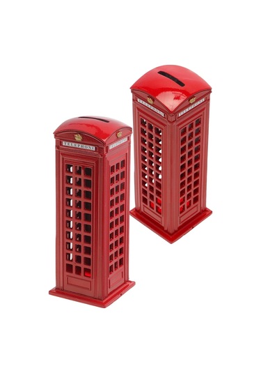 Telefon Kulübesi Metal Kumbara İngiltere Londra 18cm