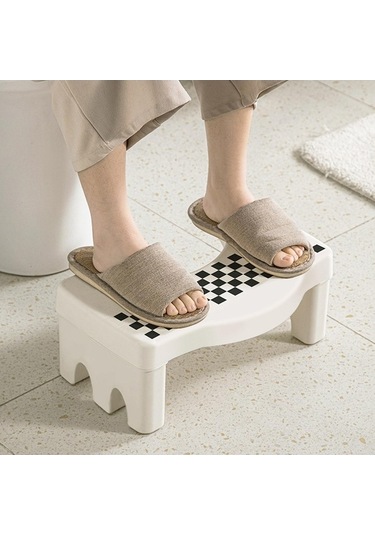 Pazly Tuvalet Taşınabilir Taburesi Suntek Siyah-beyaz Konforlu Çömelme Cg Siyah Beyaz