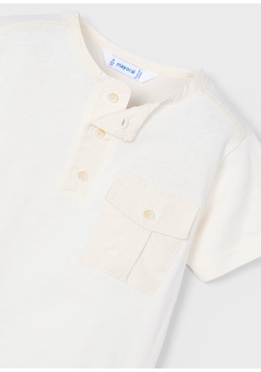 Mayoral Erkek Çocuk T-shirt 3033m Krem
