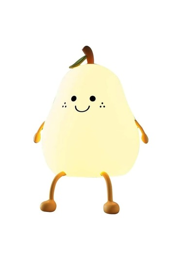 Didadodo Armut Şekilli Usb Şarj Led Işık Masa Gece Lambası, Yatak Odası Oturma Odası İçin Çok Renkli