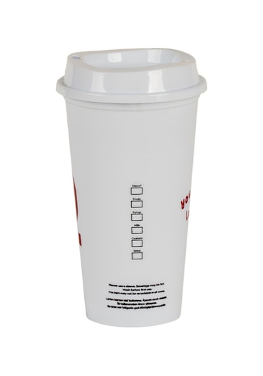 Tekrar Kullanılabilir Beyaz Bardak 450 Ml No:113 Beyaz