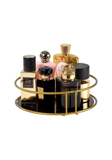 Edora Home 2'li Gold Banyo Organizer Seti, İki Katlı Ve Tek Katlı Düzenleyici - Metal Paslanmaz Gold