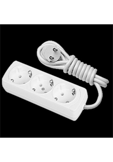 Günsan Visage 3'lü Çocuk Korumalı Grup Priz 5mt 5 M