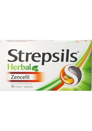 Herbal Zencefil Içerikli Pastil Takviye Edici Gıda 16 Adet