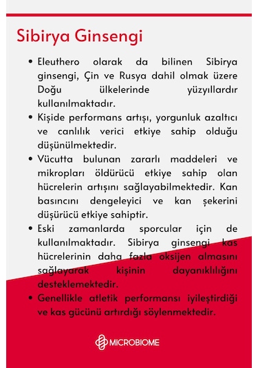 Microbiome Ginseng Complex 30 Kapsül