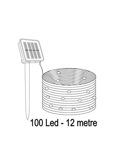 100 Led Solar 12 Metre 7 Mod Işık Zinciri Diğer