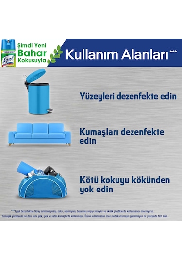 Lysol Dezenfektan Sprey Bahar Ferahlığı 6 x 400 ML