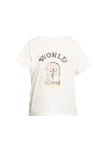 Roxy Moonlight Sun Bj Tees Kadın Tişört Beyaz