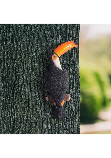 Pazly Tukan Suntek Stil-b Sarmalayıcı Reçineli Dekoratif Bahçe Ağacı