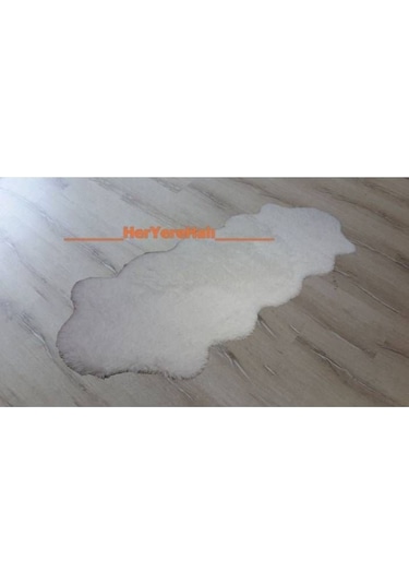 Doğuş Tavşan Tüyü Beyaz Post Halı 80 x 300 Cm