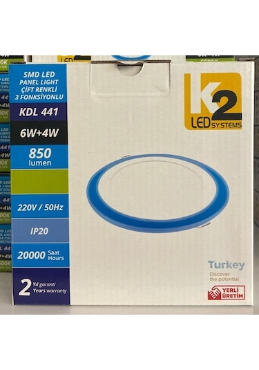 KENDAL KDL441 6+4 MAVİ BEYAZ LED PANEL Diğer