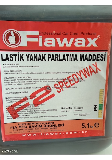 Lastik Parlatıcı 5 Kg Fiawax