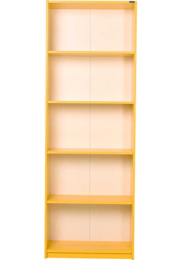 Adoremobilya Modern 5 Raflı Kitaplık - Sarı