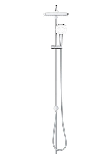 Grohe Tempesta Cosmopolitan System 250 Cube Duvar Bağlantılı, Divertörlü Duş Sistemi - 26694001 Gümüş