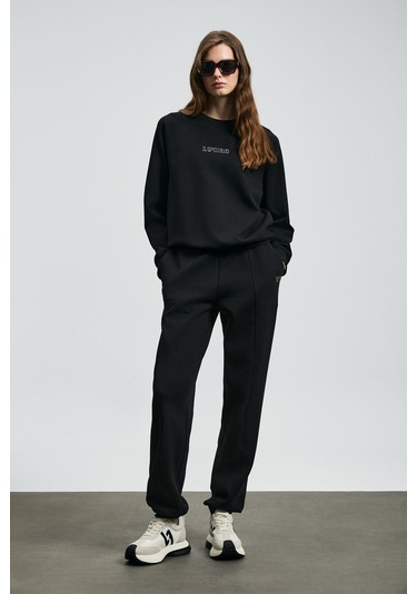 Lufian Alice Kadın Sweatshirt 122030016 Siyah