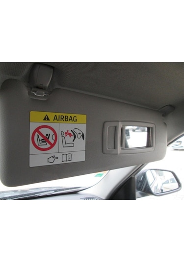 2 Adet Airbag Sticker Güneşlik Ayna Yanındaki Etiket