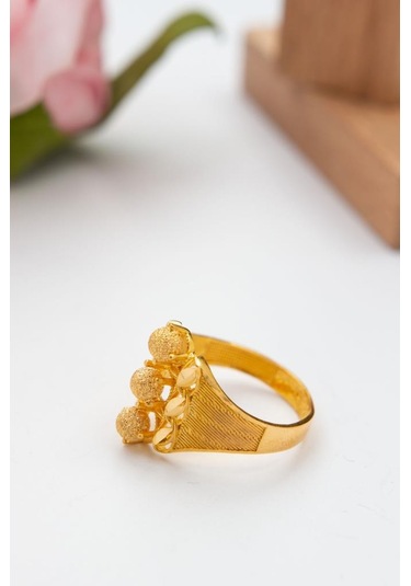 Latif Kuyumculuk 22 Ayar Altın Füzyon Döküm Kalemli Yüzük Lkyzk1521