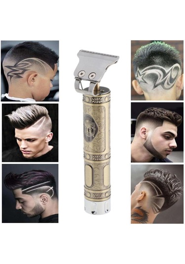 Suntek Profesyonel Usb Şarj Edilebilir Saç Kesme Makinesi Altın