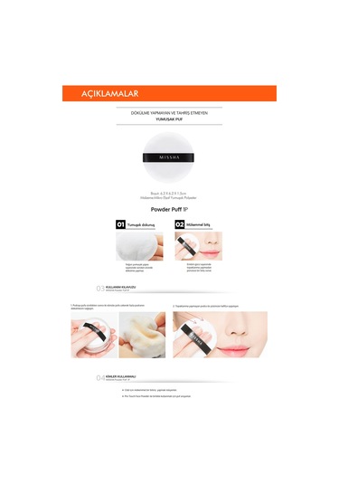Missha Powder Puff Pudra Süngeri 1 Adet