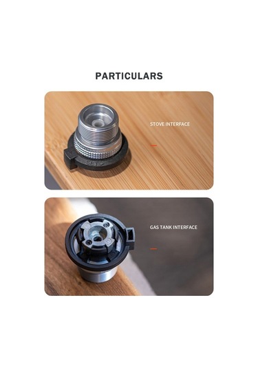 Pazly Propan Fırını Kartuş Gastank Adaptörü - Açık Hava Kamp Piknik Sobası Aksesuarı Gümüş