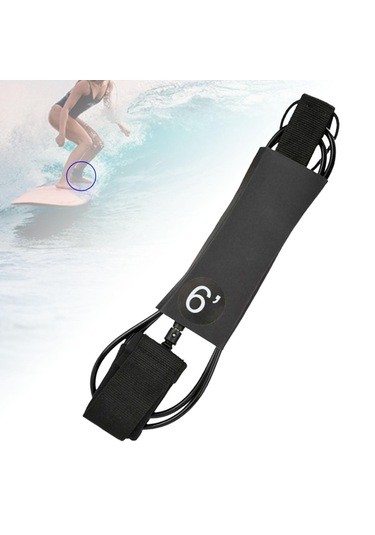 Suntek Bacak Halatı Paddleboard 7mm Kalın Ayak Tether 6-ft