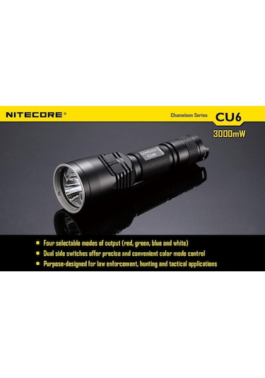 Nitecore CU6 440 Lümen El Feneri Siyah