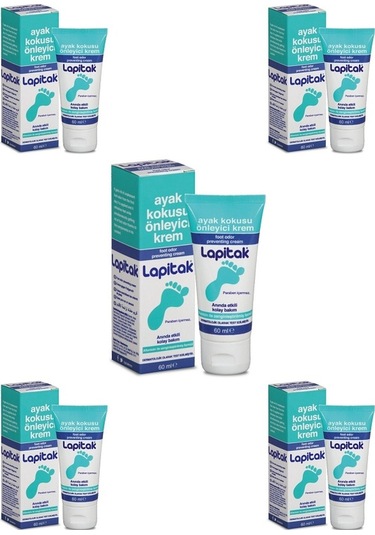 Lapitak Ayak Kokusu Önleyici Krem 5 x 60 ML