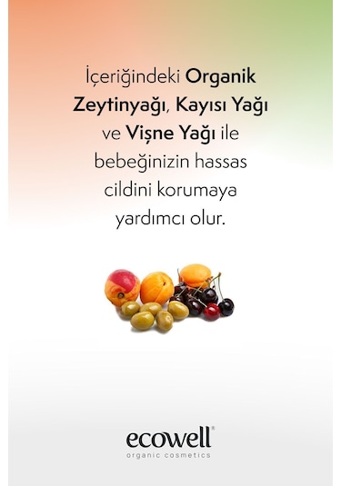 Ecowell Bebek Saç & Vücut Şampuanı + Nemlendirici Yüz & Vücut Losyonu 2 x 300 ML