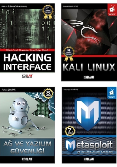Global Hacking ve Güvenlik Seti 4 Kitap Takım  -  Komisyon  -  Kodlab