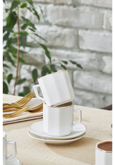 Karaca  Vezir 6 Kişilik Kahve Fincan Takımı 80 ml