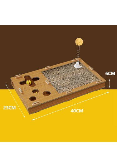 Homyl Oluklu Scratcher Tırmalama Tahtası Egzersizi 2'si 1