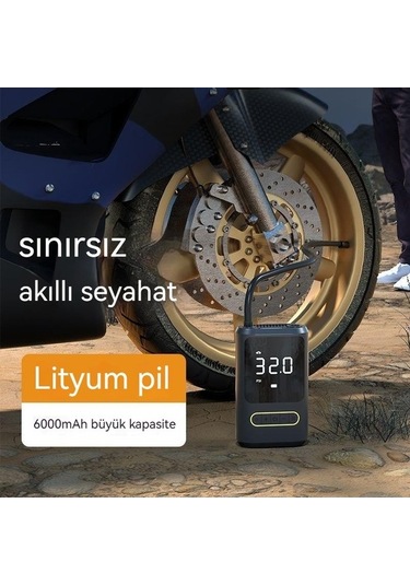 Didadodo Şarjlı Mini Taşıyıcı Bisiklet Araba Lastik Pompası