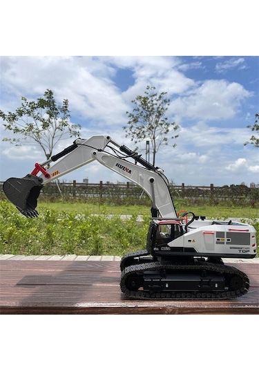 Huına 1/14 Profesyonel 2022 22 Kanal Rc Model 4 Farklı Kepçeli Ekskavatör Kazıcı Uzaktan Kumandali Çok Fonksiyonlu İş Makinası - 2.4g Sesli & Işıklı