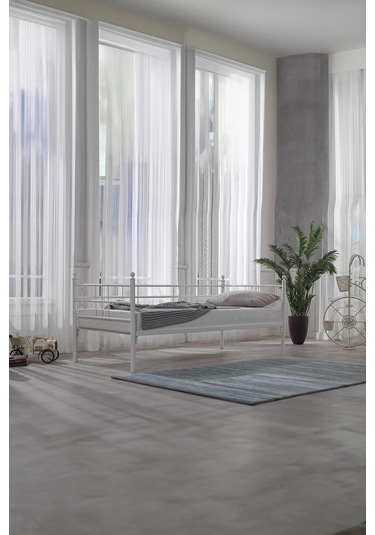 Soho Daybed Tek Kişilik Sedir Metal Karyola Beyaz