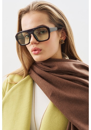 Kaşmir Dokulu Şal Kahverengi Kahverengi