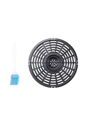 Ulzyvf Siyah Tavası, Izgara Plakası, Rafı, Fırçalı Fryer İçin Buharlı Air Xw Siyah