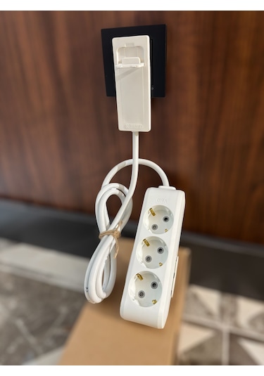 Uzatma Kablosu 3,lü 1.5m Ultra İnce Fiş Dar Alanlarda Kullanılır
