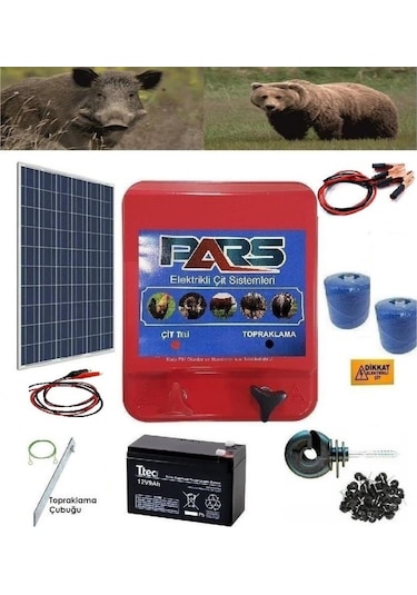 Pars Elektrikli Çit Ayı-Domuz Kovucu Mini Set 1000