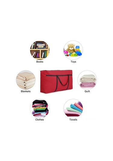 Besthome1 Kırılmaz Oxford Kumaş Çanta, 120l, Kırmızı, Ev Taşınması Kırmızı