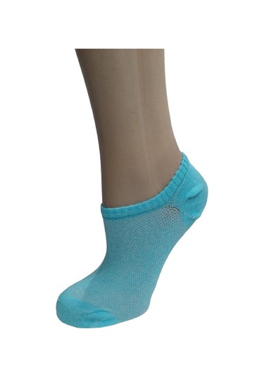 3'lü Pamuklu Kadın Patik Çorap - Çok Renkli