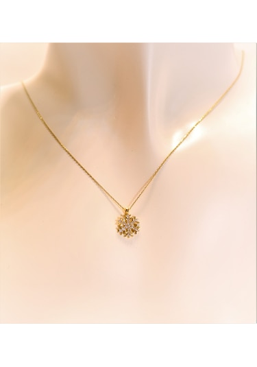 Altın Kar Tanesi Hayalet Kolye