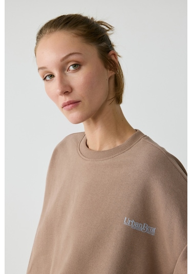 Urban Beat Mıcha Kadın Vizon Sweatshirt Vizon