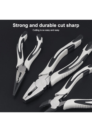 Singree Profesyonel Çok Fonksiyonlu Elektrikçi Pensesi - 6"/8"/9" Kablo Kesme Ve Sıyırma Fonksiyonlu