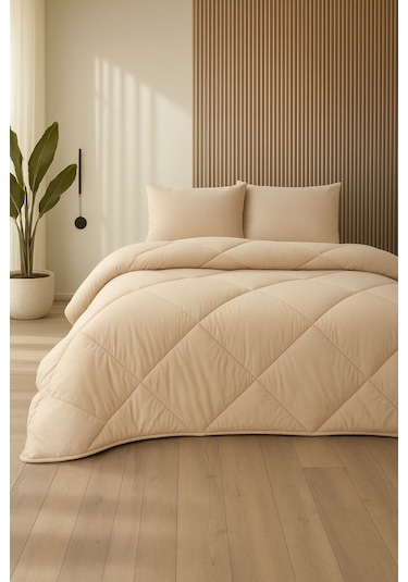 Formeya Bej Soft Silikon Yorgan Çift Kişilik 195 215 Bej